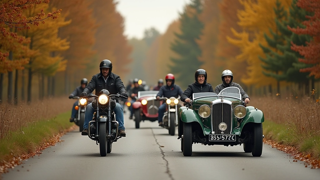 Segatrafiku ralli — autod ja mootorrattas koos